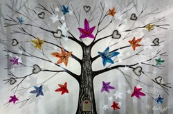 Forest Home by Chloe Nugent - Original Glazed Mixed Media on Board sized 30x20 inches. Available from Whitewall Galleries